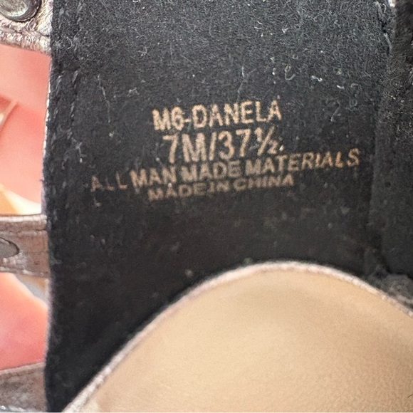 Mix No. 6 Danela Studded Metallic Strappy Heels Size 7M - Picture 12 of 15